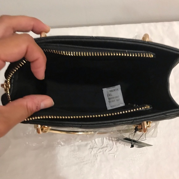 Badgley Mishka Studio black vegan leather mini quilted handle bag. NWT. - Picture 11 of 11